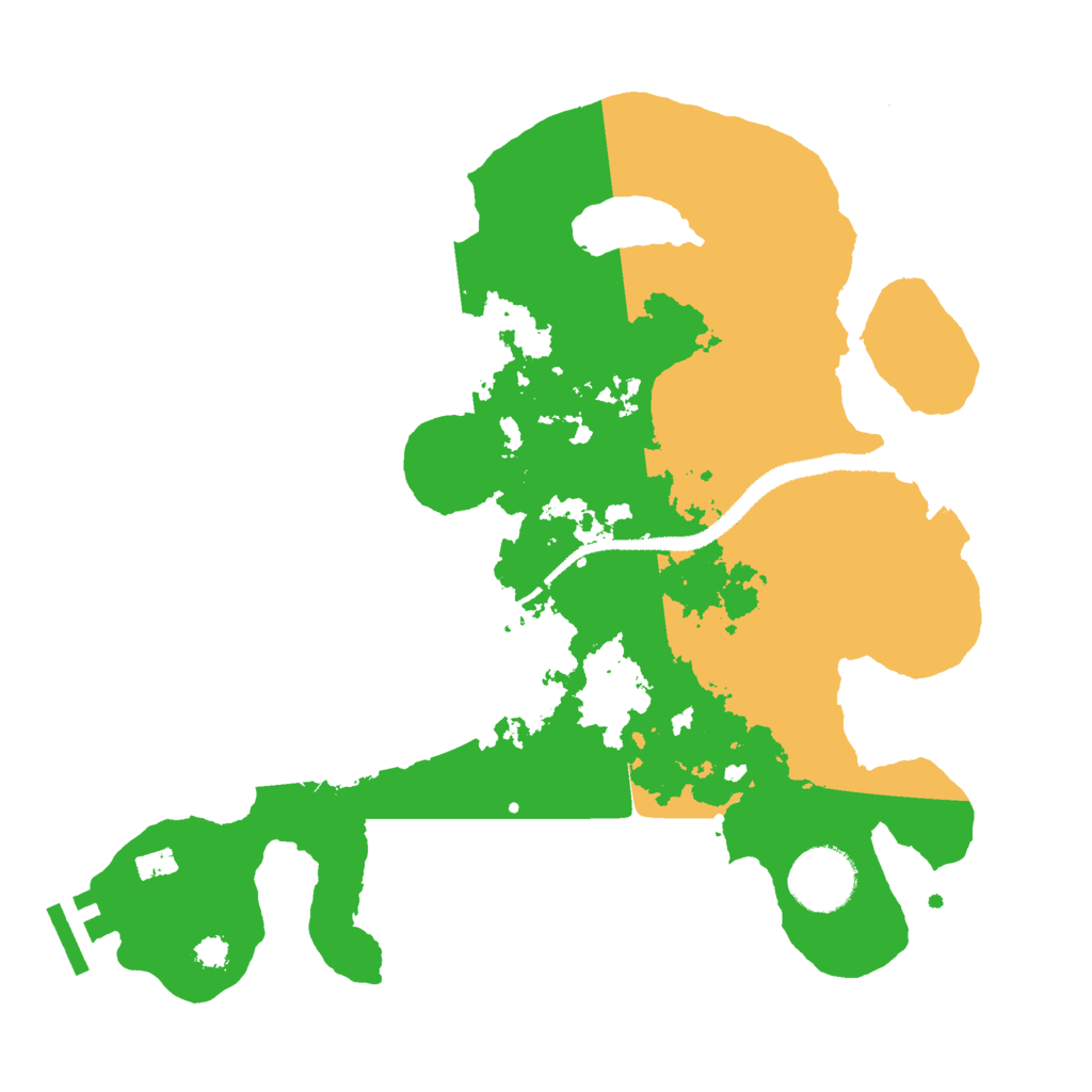 Biome Rust Map: Procedural Map, Size: 3000, Seed: 2022