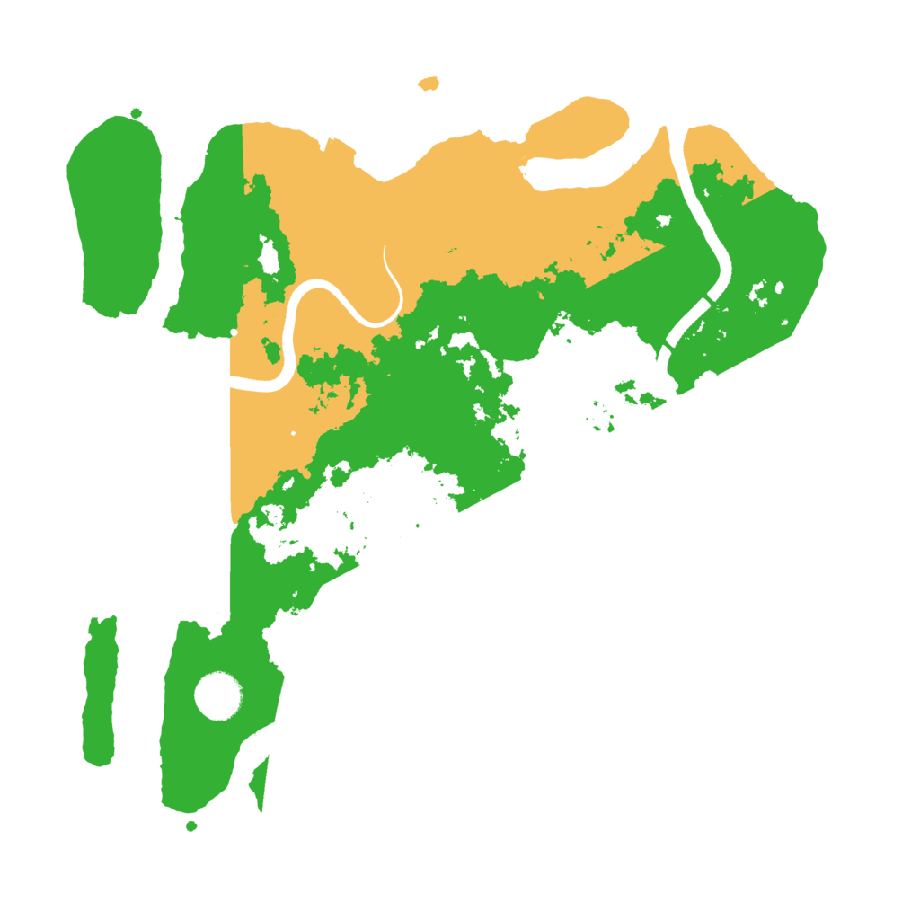 Biome Rust Map: Procedural Map, Size: 3500, Seed: 12319872