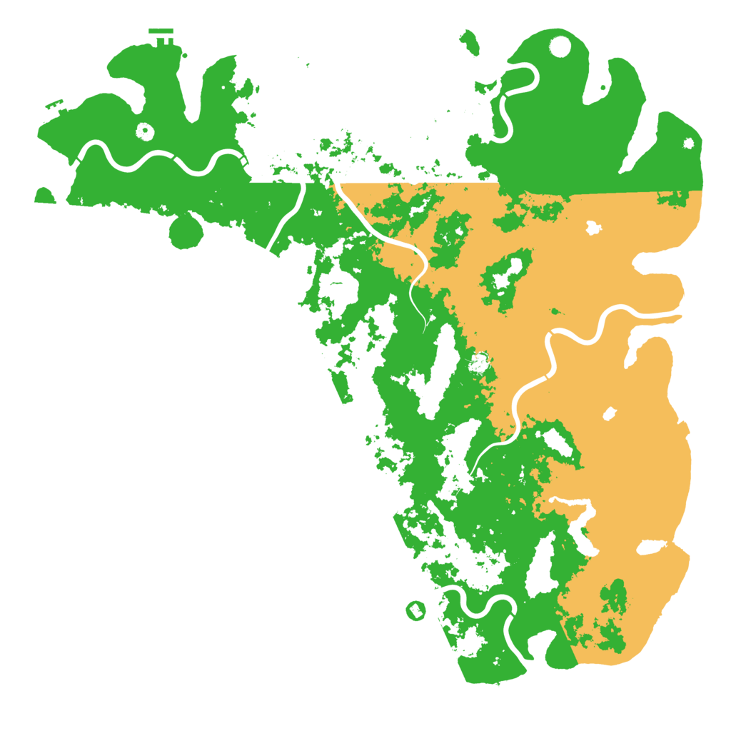 Biome Rust Map: Procedural Map, Size: 6000, Seed: 2023644331