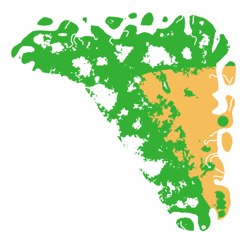 Biome Rust Map: Procedural Map, Size: 6000, Seed: 5245