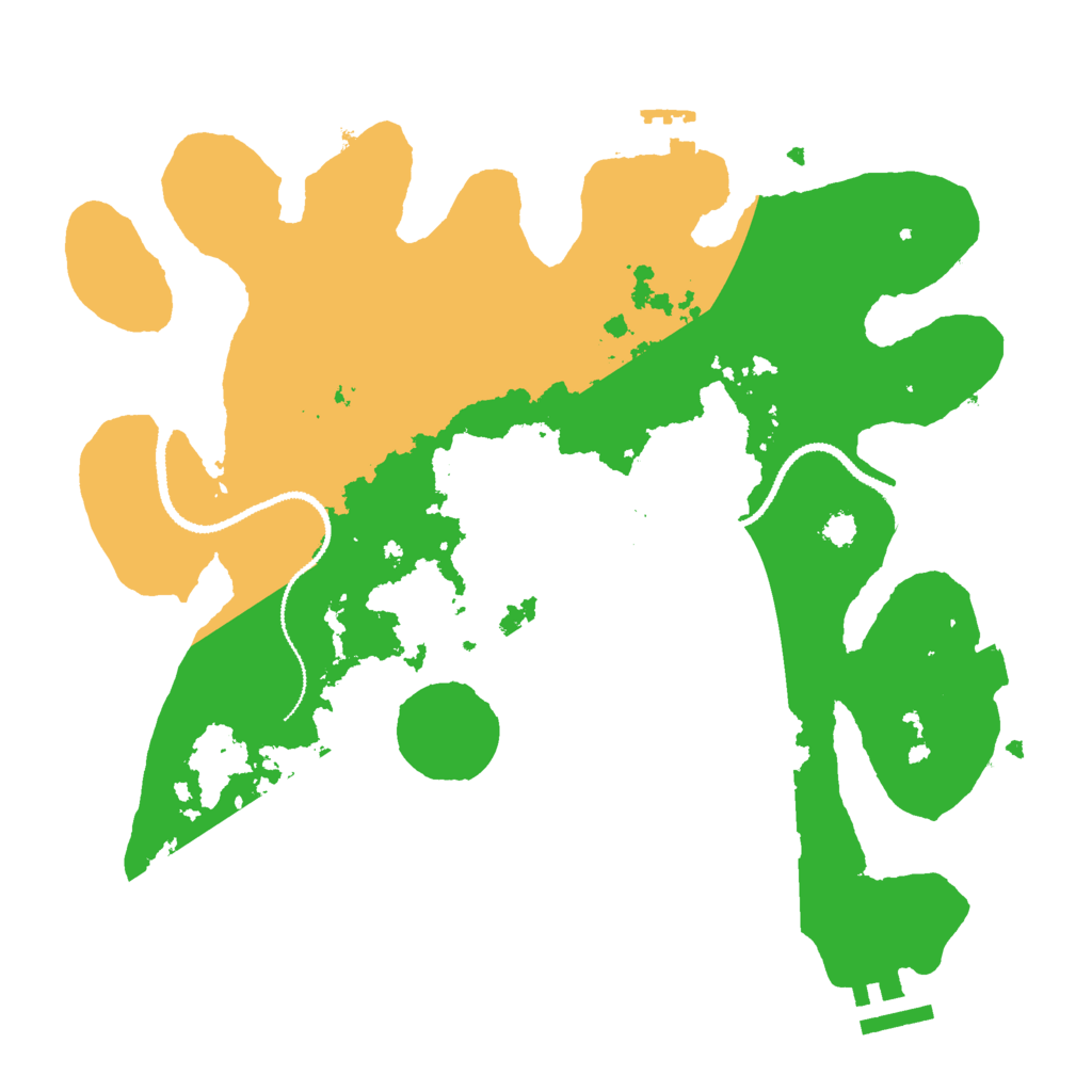 Biome Rust Map: Procedural Map, Size: 3000, Seed: 699399257