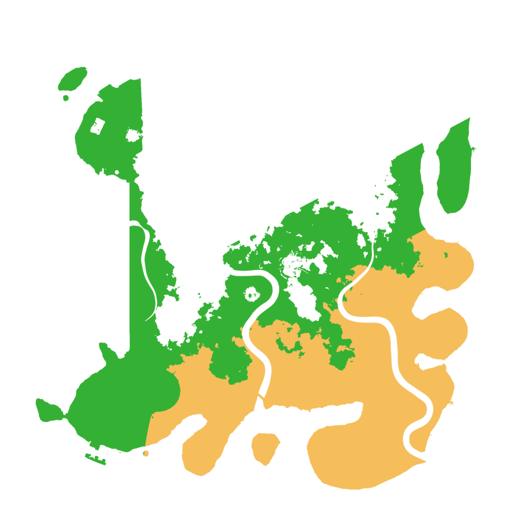 Biome Rust Map: Procedural Map, Size: 3550, Seed: 813199