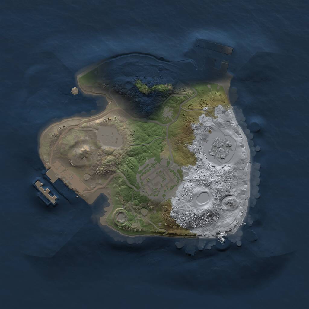 Rust Map: Procedural Map, Size: 1700, Seed: 67547, 5 Monuments
