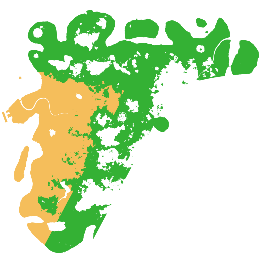 Biome Rust Map: Procedural Map, Size: 5000, Seed: 1255567892