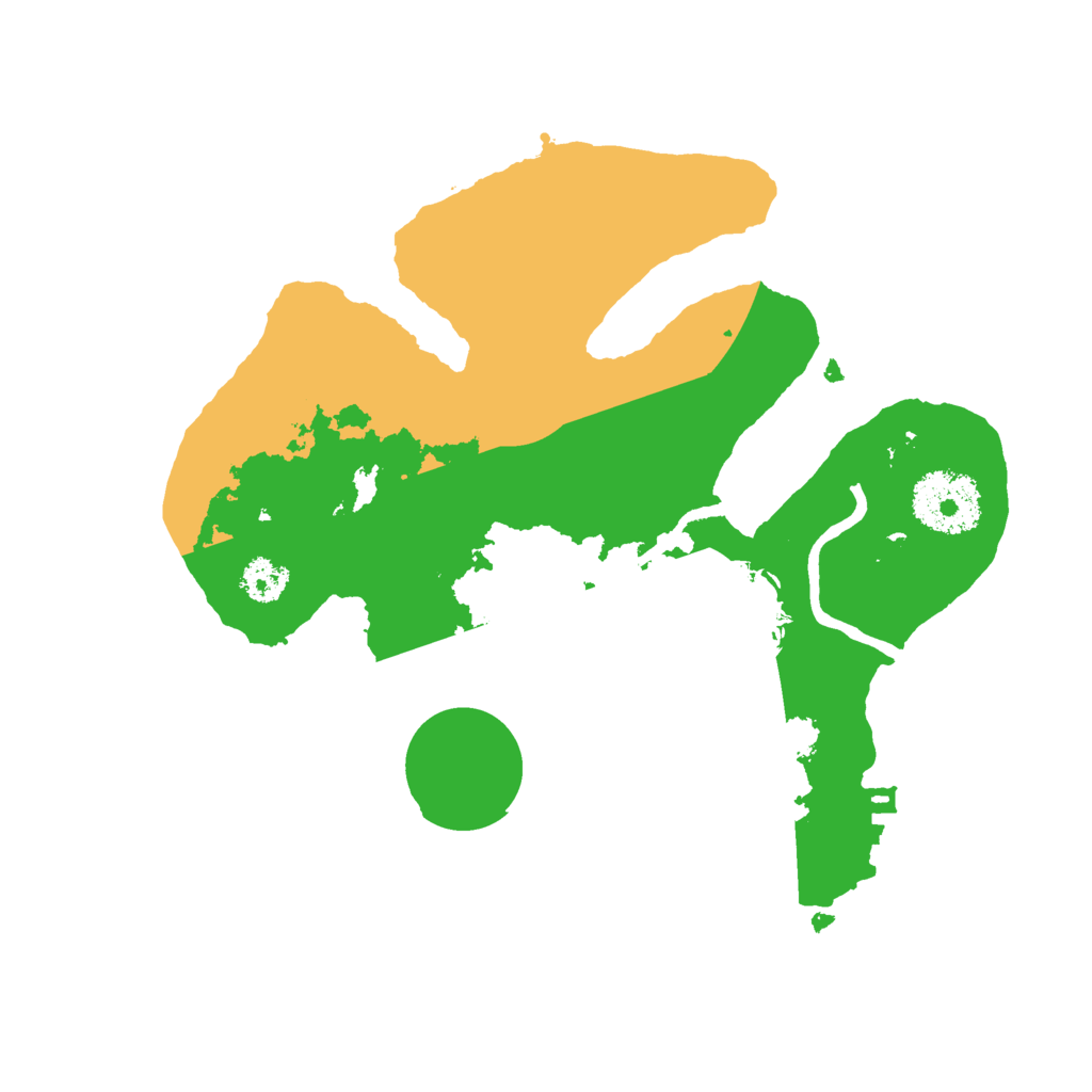 Biome Rust Map: Procedural Map, Size: 2500, Seed: 36253191