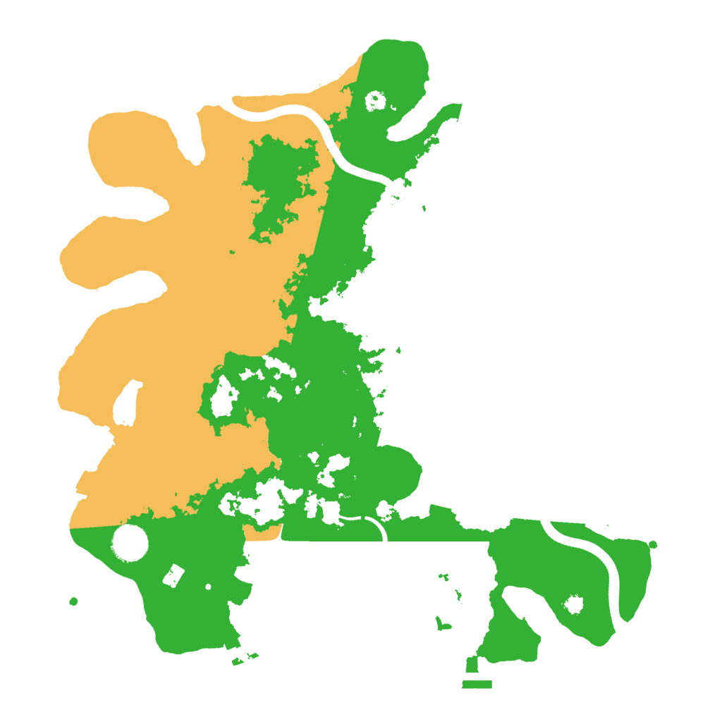 Biome Rust Map: Procedural Map, Size: 3500, Seed: 29