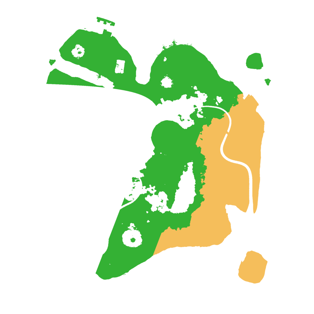 Biome Rust Map: Procedural Map, Size: 2500, Seed: 633