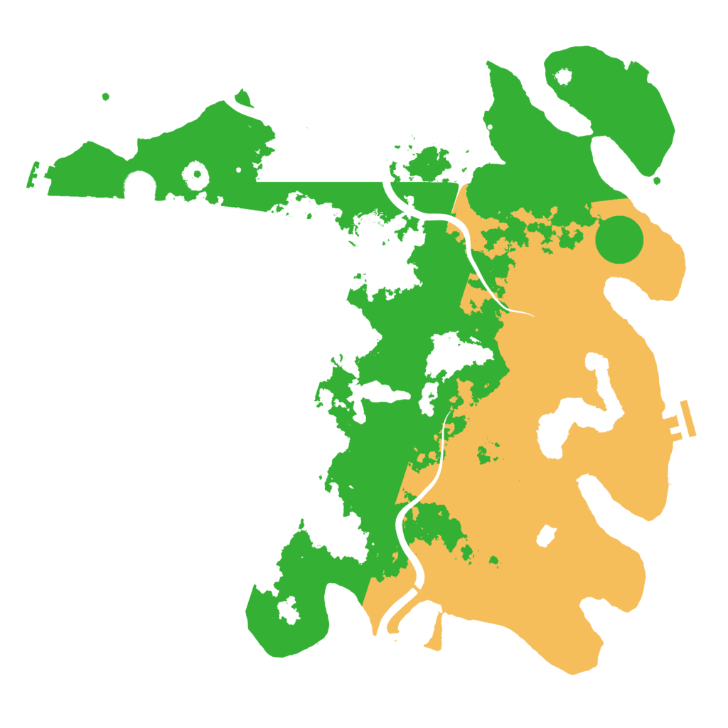 Biome Rust Map: Procedural Map, Size: 4000, Seed: 212205