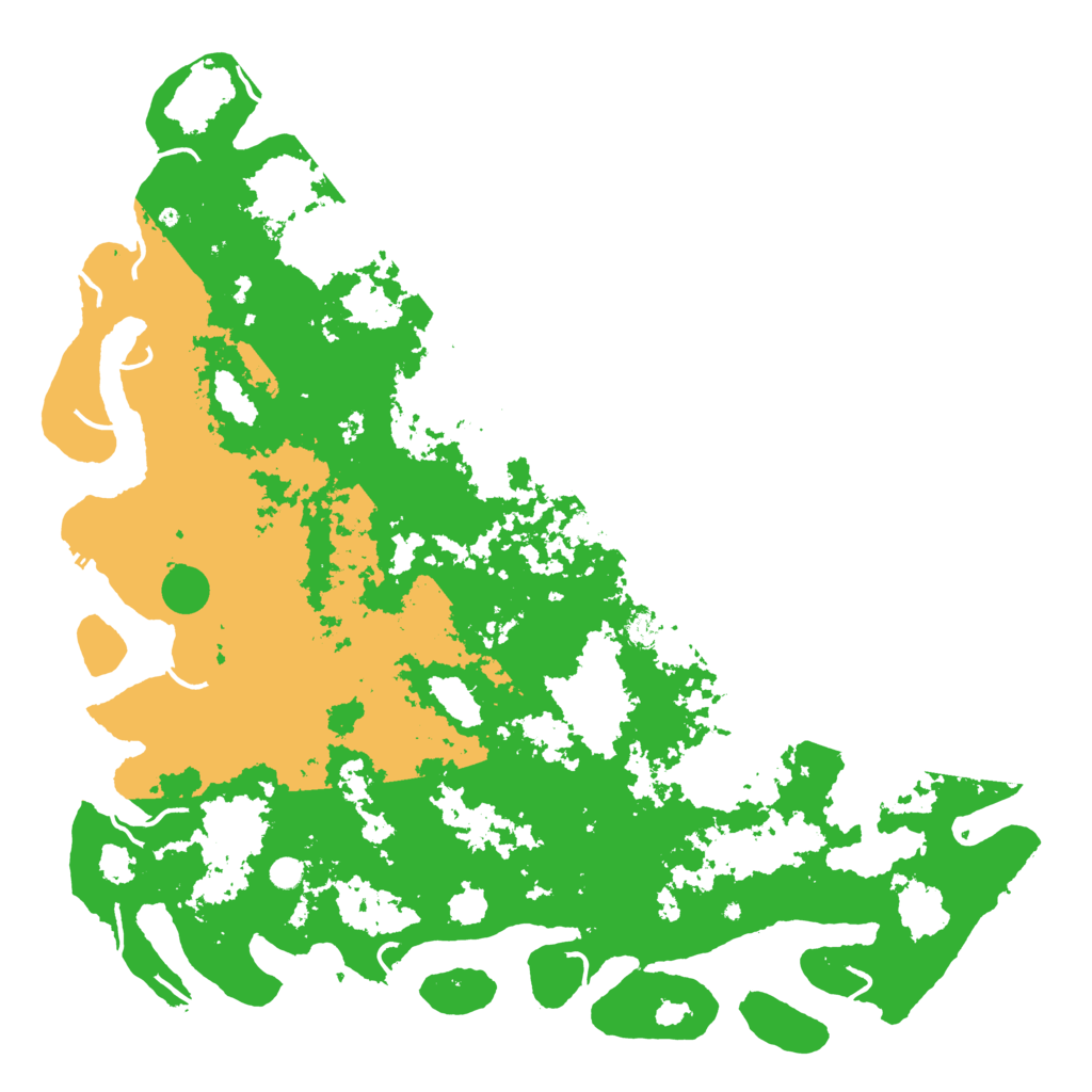 Biome Rust Map: Procedural Map, Size: 6000, Seed: 13071996