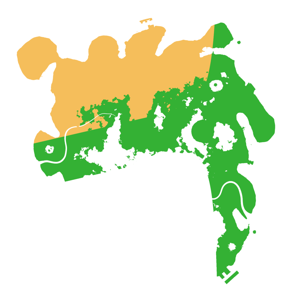 Biome Rust Map: Procedural Map, Size: 3550, Seed: 340609
