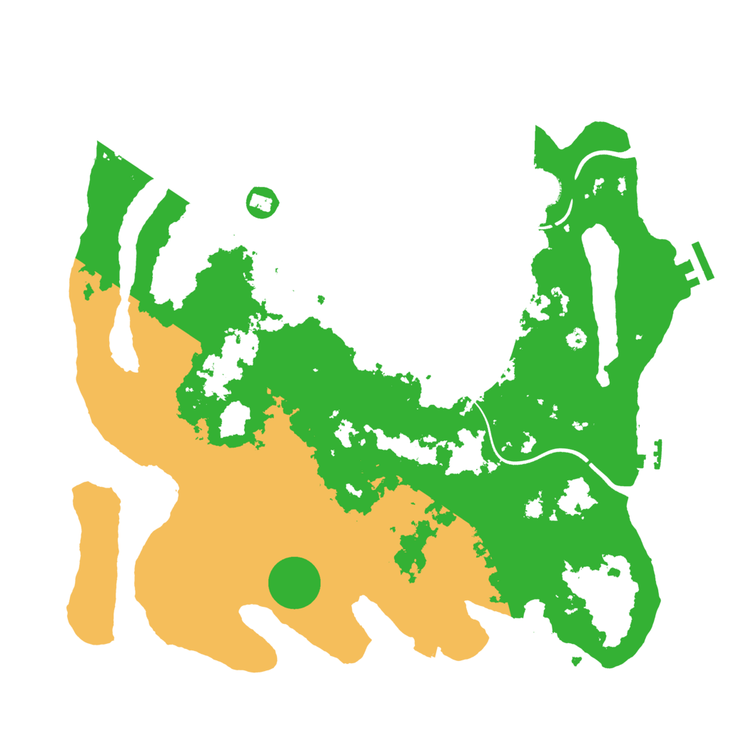 Biome Rust Map: Procedural Map, Size: 3700, Seed: 18932