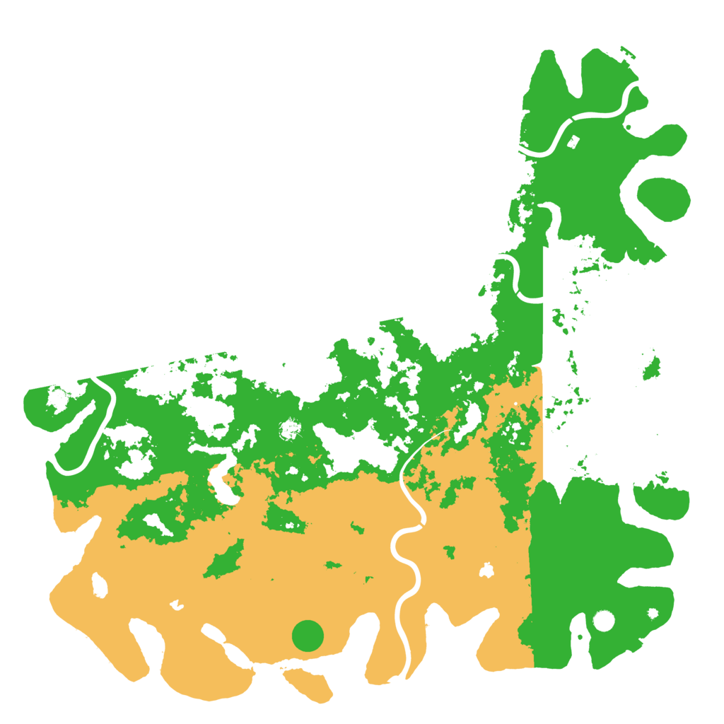 Biome Rust Map: Procedural Map, Size: 6000, Seed: 91997932