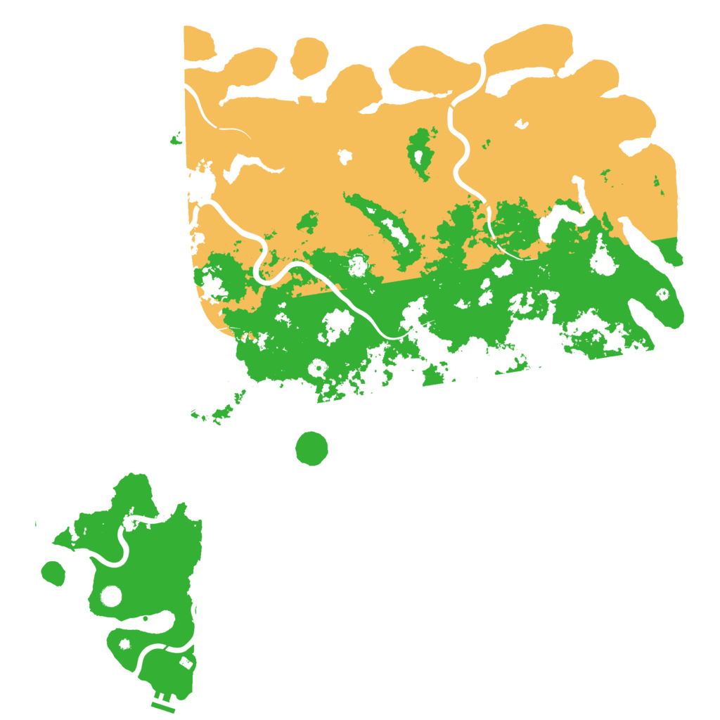 Biome Rust Map: Procedural Map, Size: 6000, Seed: 106365459