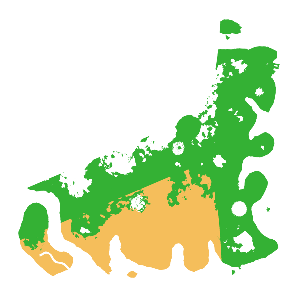 Biome Rust Map: Procedural Map, Size: 3550, Seed: 189604