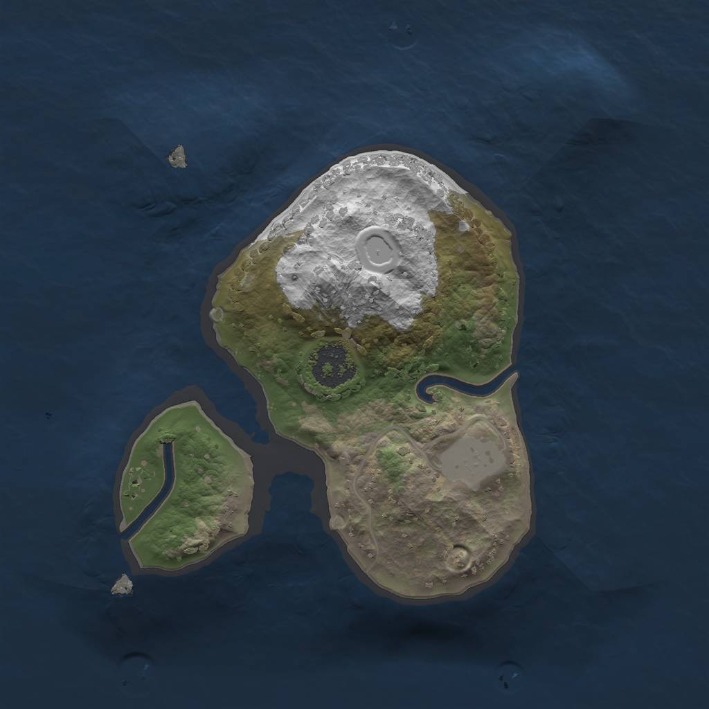 Rust Map: Procedural Map, Size: 1700, Seed: 1, 5 Monuments