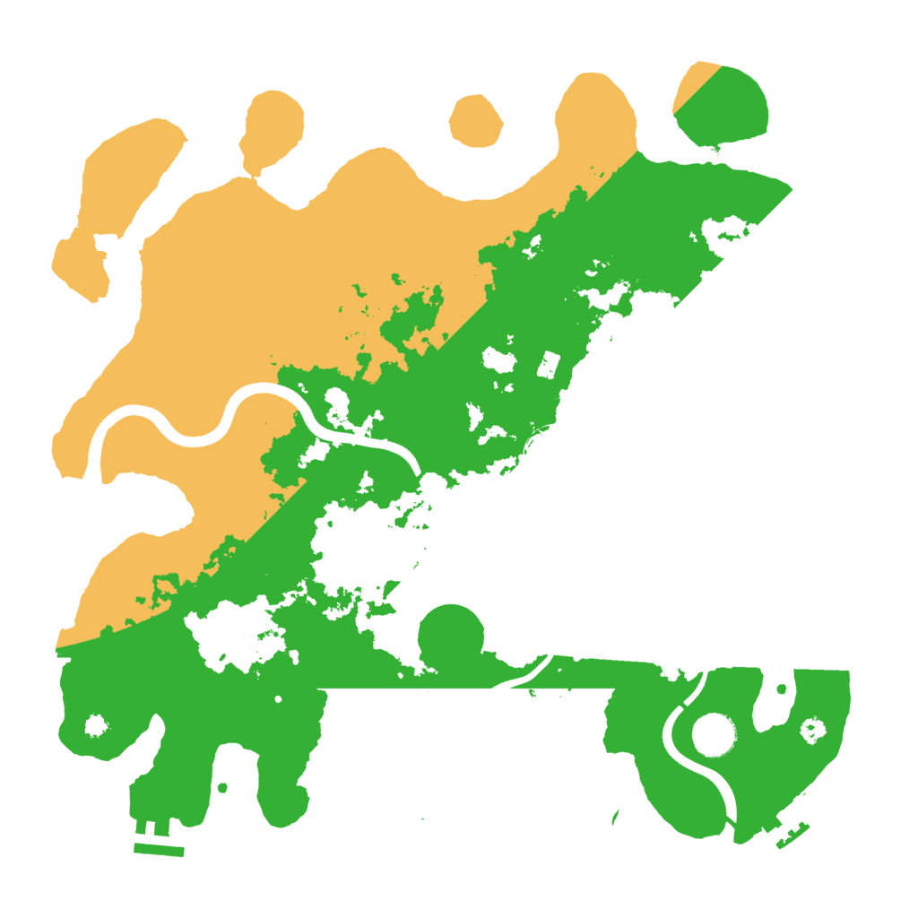 Biome Rust Map: Procedural Map, Size: 3700, Seed: 124567396