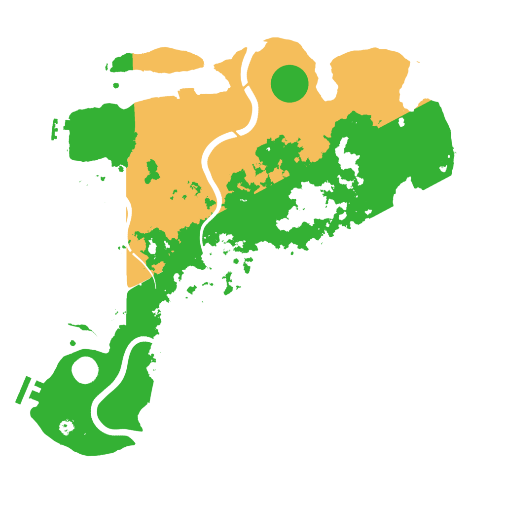 Biome Rust Map: Procedural Map, Size: 3550, Seed: 497418