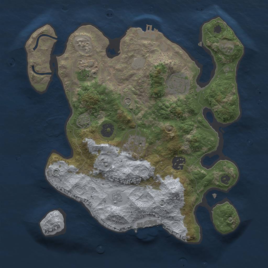 Rust Map: Procedural Map, Size: 2900, Seed: 6738, 12 Monuments