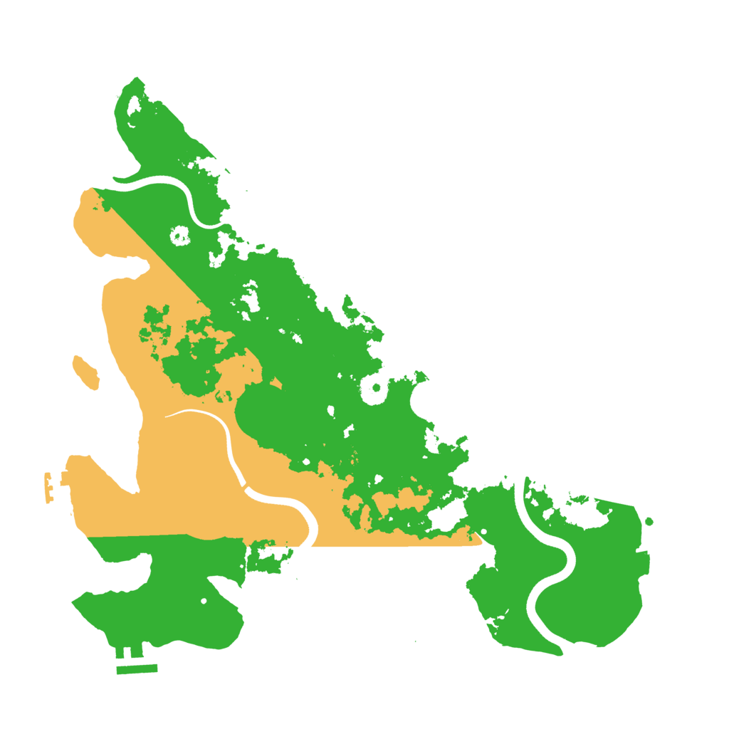 Biome Rust Map: Procedural Map, Size: 3600, Seed: 42069