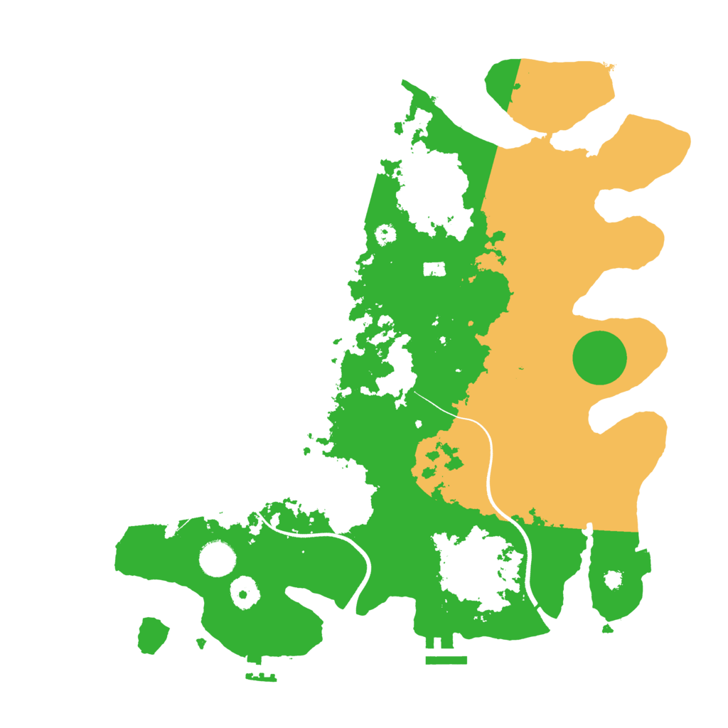 Biome Rust Map: Procedural Map, Size: 3550, Seed: 351289