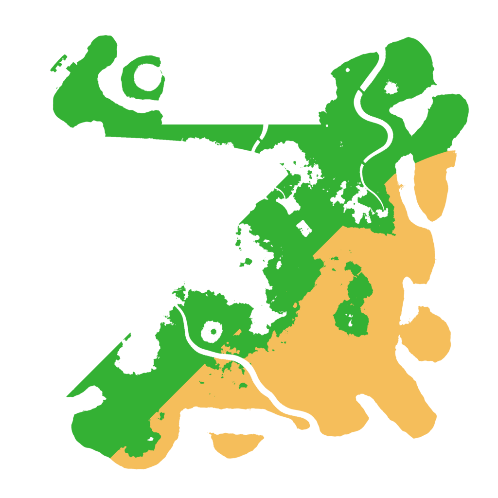 Biome Rust Map: Procedural Map, Size: 3500, Seed: 736634306