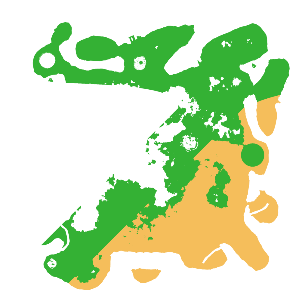 Biome Rust Map: Procedural Map, Size: 3500, Seed: 736634306
