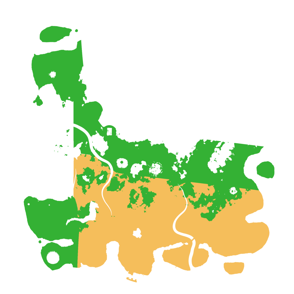 Biome Rust Map: Procedural Map, Size: 4100, Seed: 25590