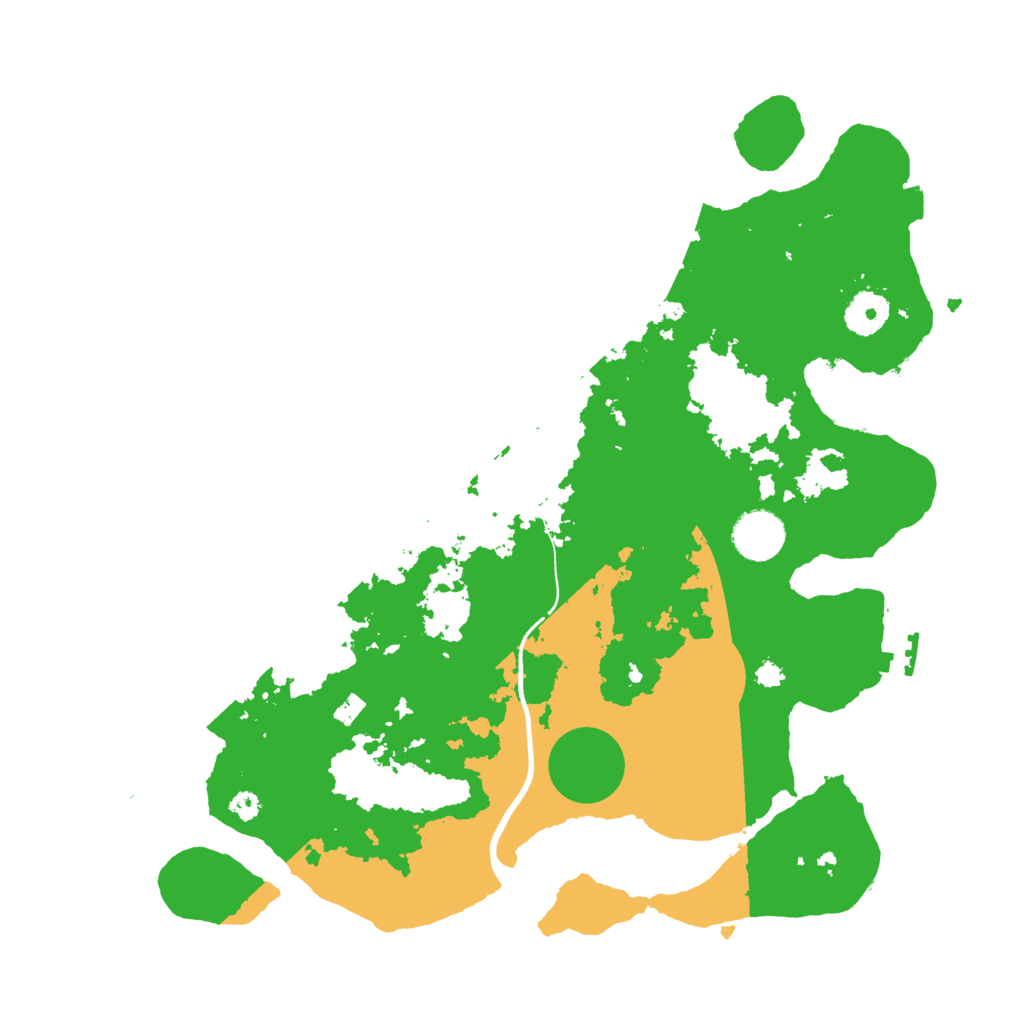 Biome Rust Map: Procedural Map, Size: 3550, Seed: 22309