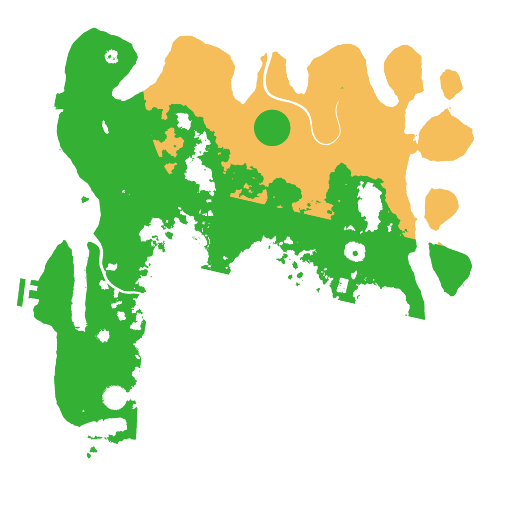 Biome Rust Map: Procedural Map, Size: 3700, Seed: 1648379981