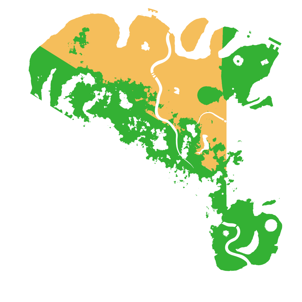 Biome Rust Map: Procedural Map, Size: 4500, Seed: 3407952