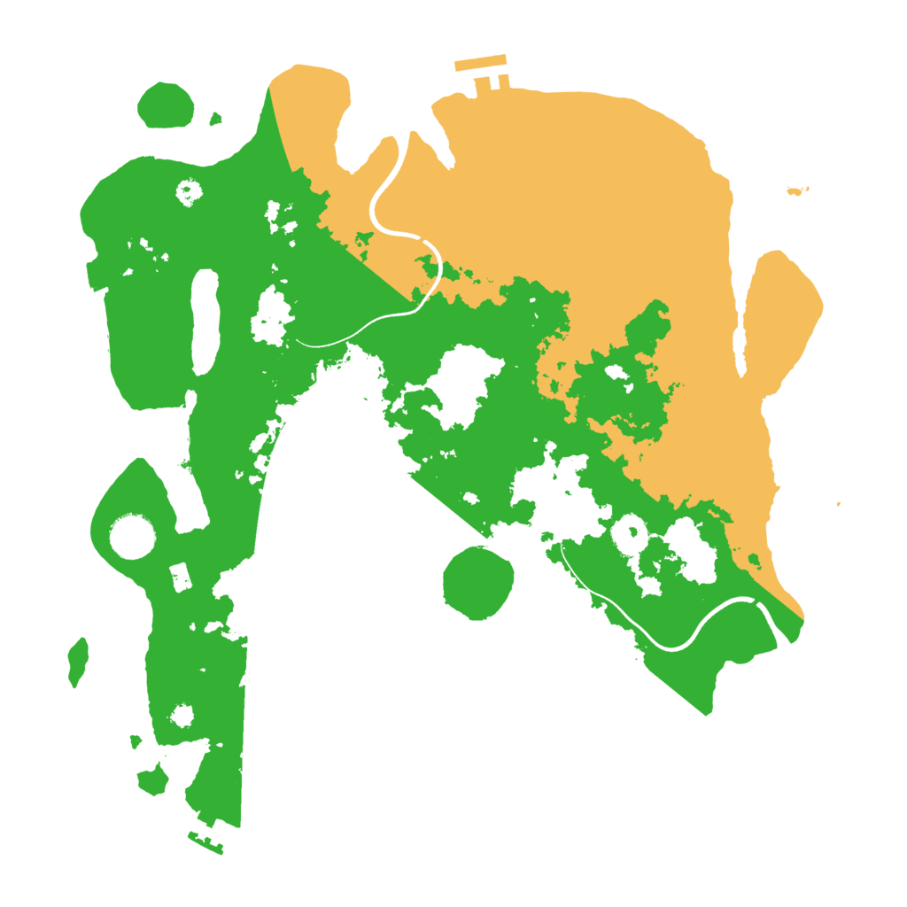 Biome Rust Map: Procedural Map, Size: 3550, Seed: 395232