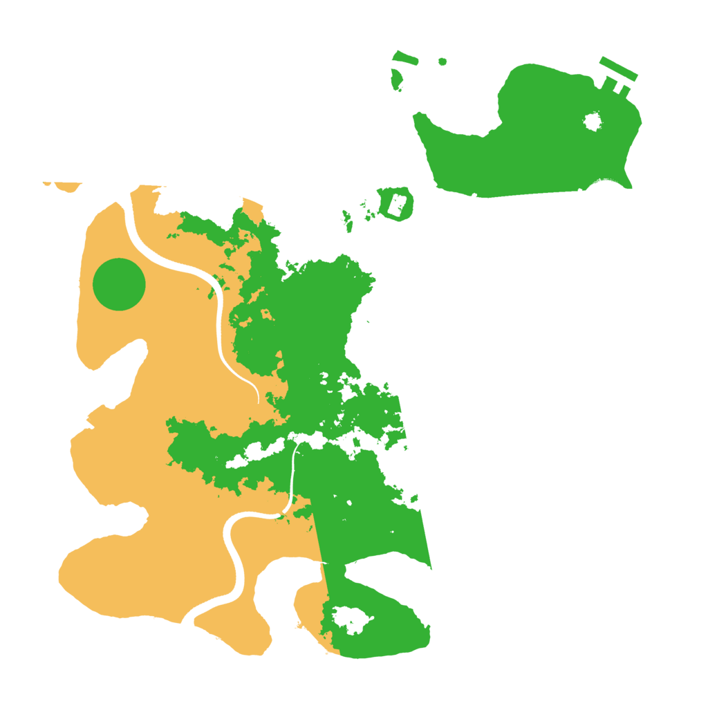 Biome Rust Map: Procedural Map, Size: 3550, Seed: 588981