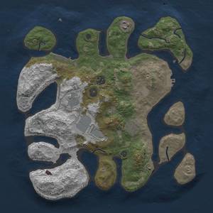 Thumbnail Rust Map: Procedural Map, Size: 3500, Seed: 95, 14 Monuments