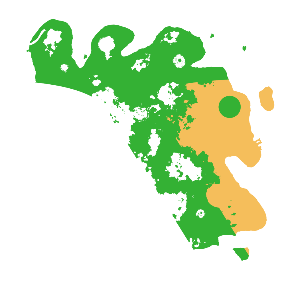 Biome Rust Map: Procedural Map, Size: 3500, Seed: 57