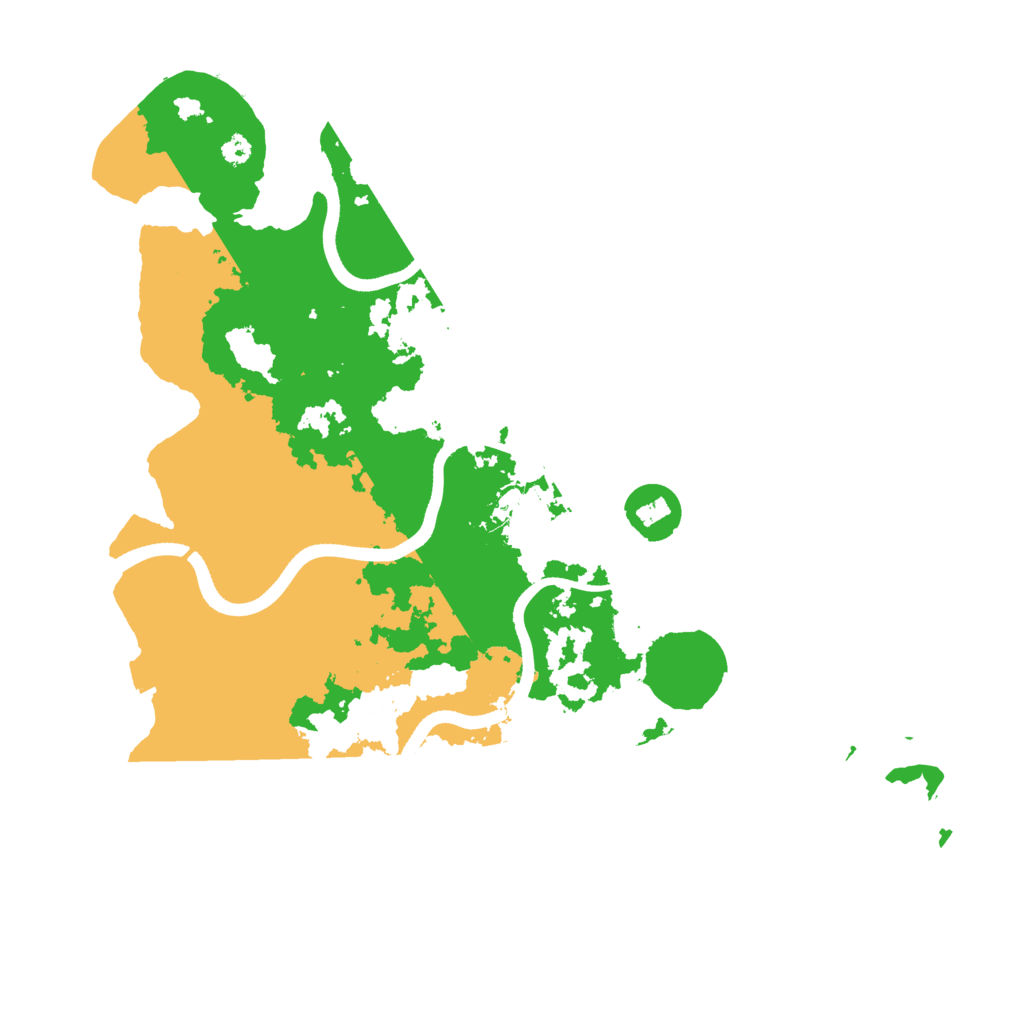 Biome Rust Map: Procedural Map, Size: 3550, Seed: 439465
