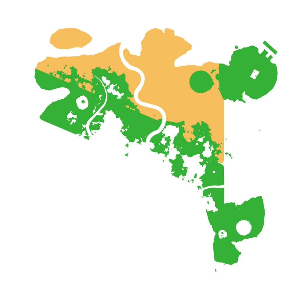 Biome Rust Map: Procedural Map, Size: 3500, Seed: 781615995