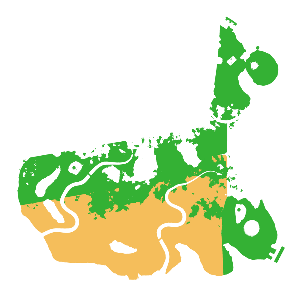 Biome Rust Map: Procedural Map, Size: 3550, Seed: 400362