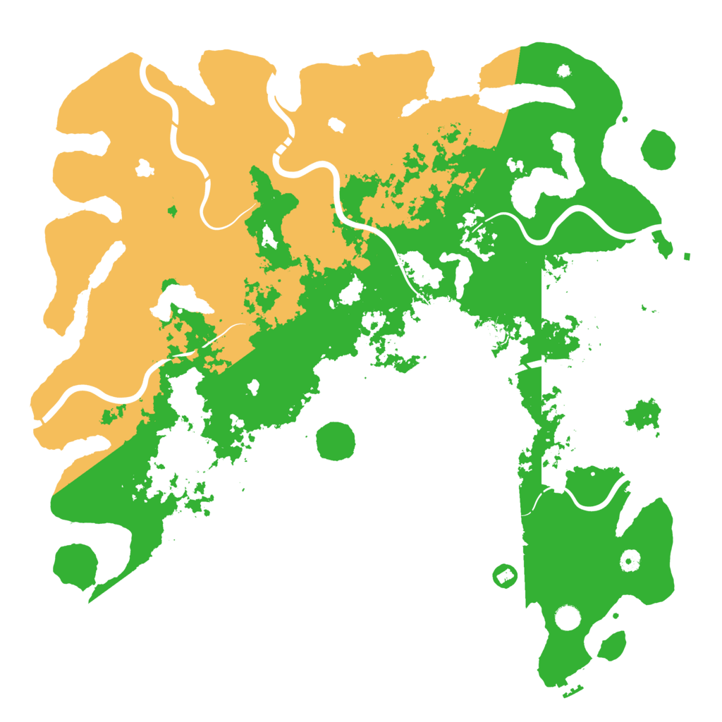 Biome Rust Map: Procedural Map, Size: 5000, Seed: 123234891