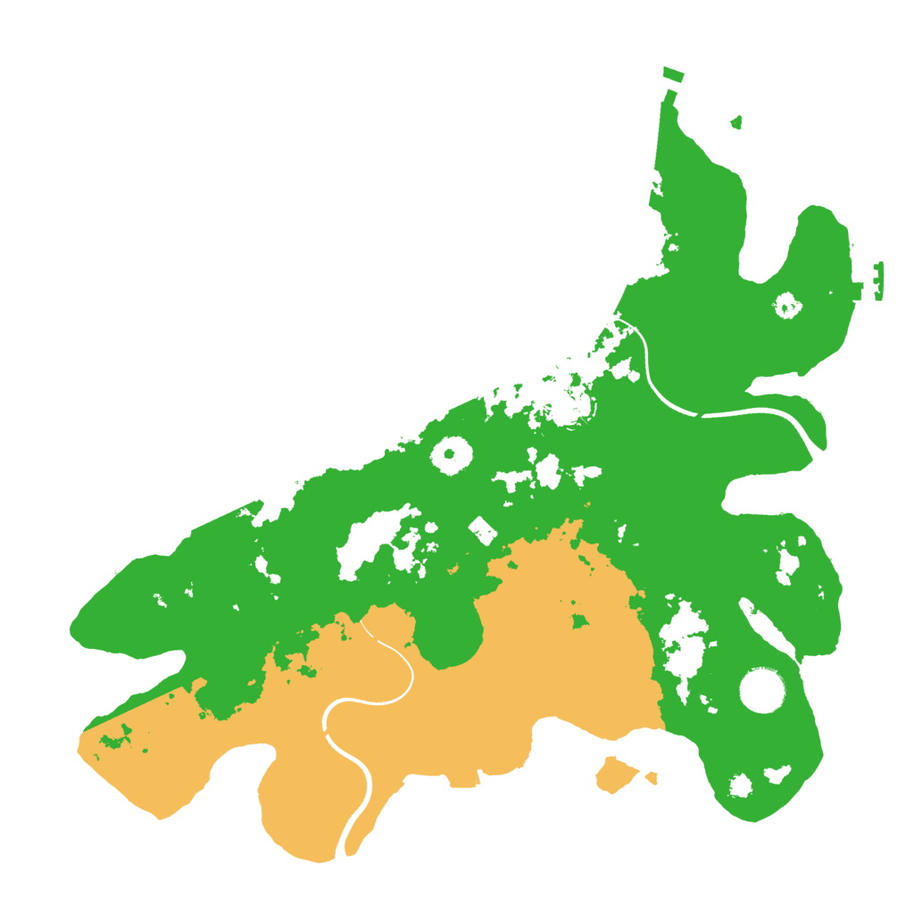 Biome Rust Map: Procedural Map, Size: 3550, Seed: 664087