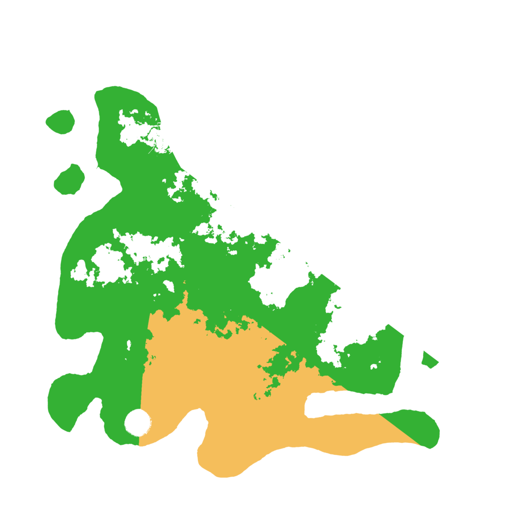 Biome Rust Map: Barren, Size: 3500, Seed: 540