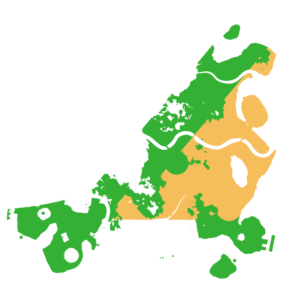 Biome Rust Map: Procedural Map, Size: 3550, Seed: 242441