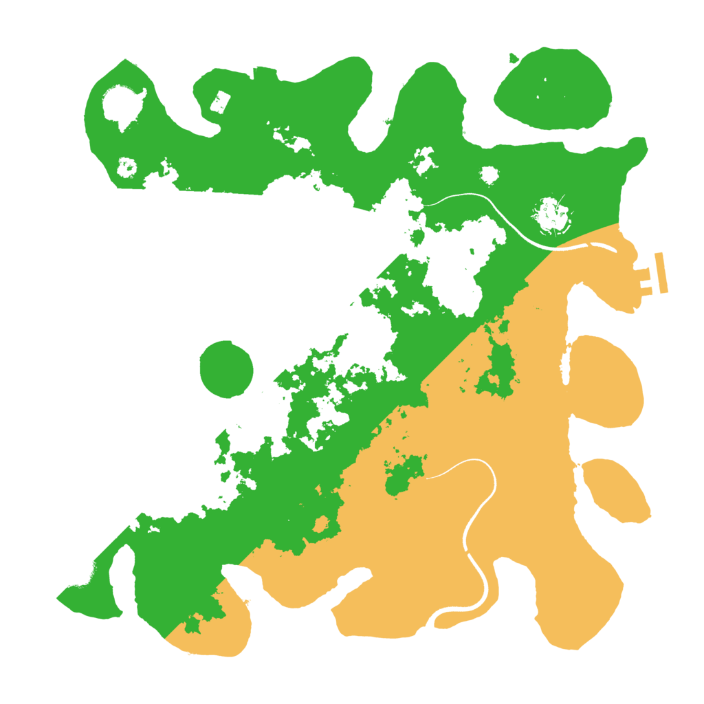 Biome Rust Map: Procedural Map, Size: 3500, Seed: 797783458