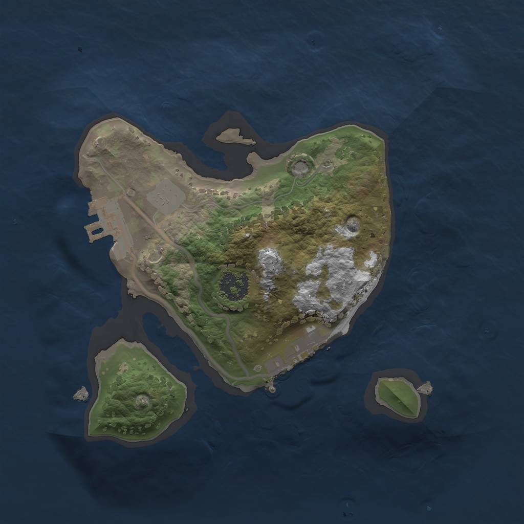 Rust Map: Procedural Map, Size: 1800, Seed: 4, 7 Monuments
