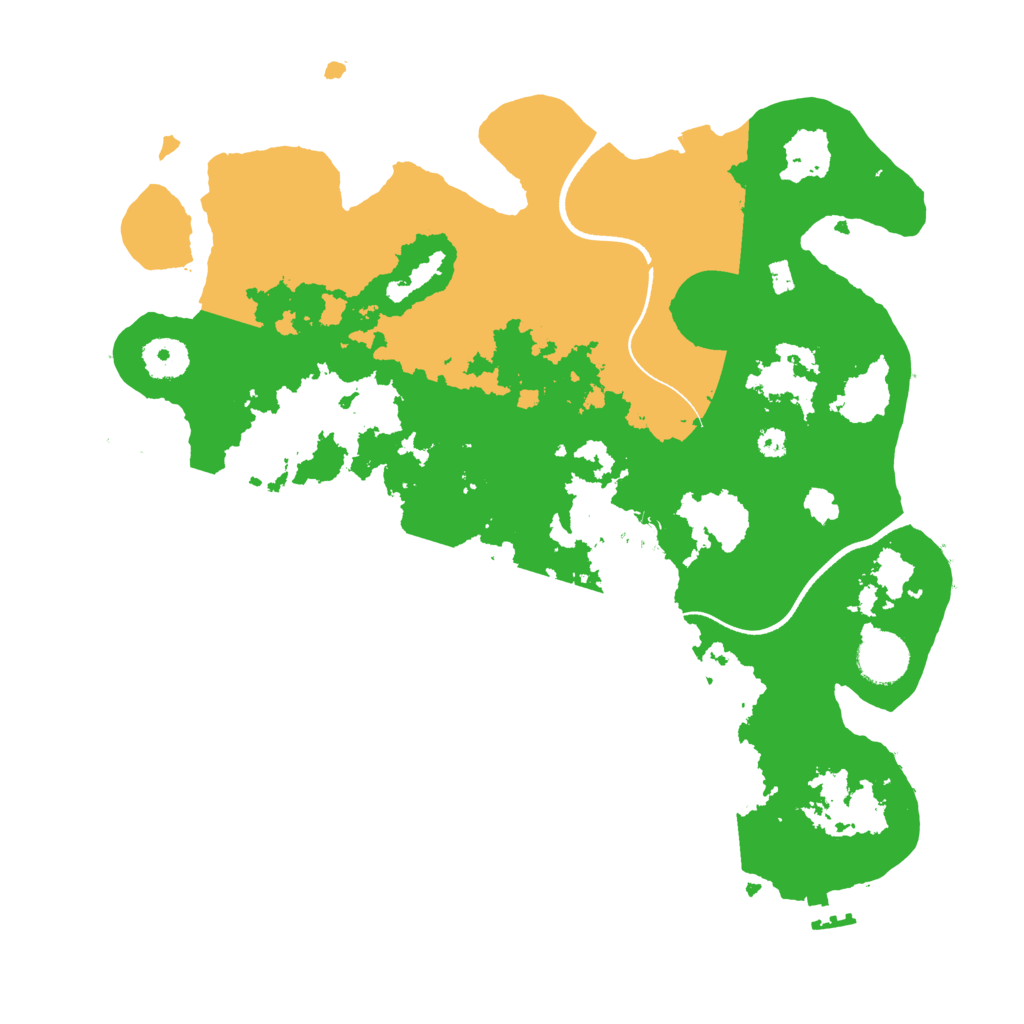 Biome Rust Map: Procedural Map, Size: 3500, Seed: 7521