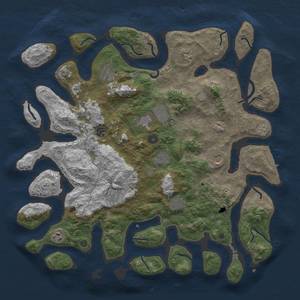 Thumbnail Rust Map: Procedural Map, Size: 4500, Seed: 836429099, 17 Monuments
