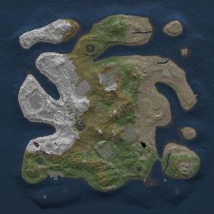 Thumbnail Rust Map: Procedural Map, Size: 3500, Seed: 106, 16 Monuments