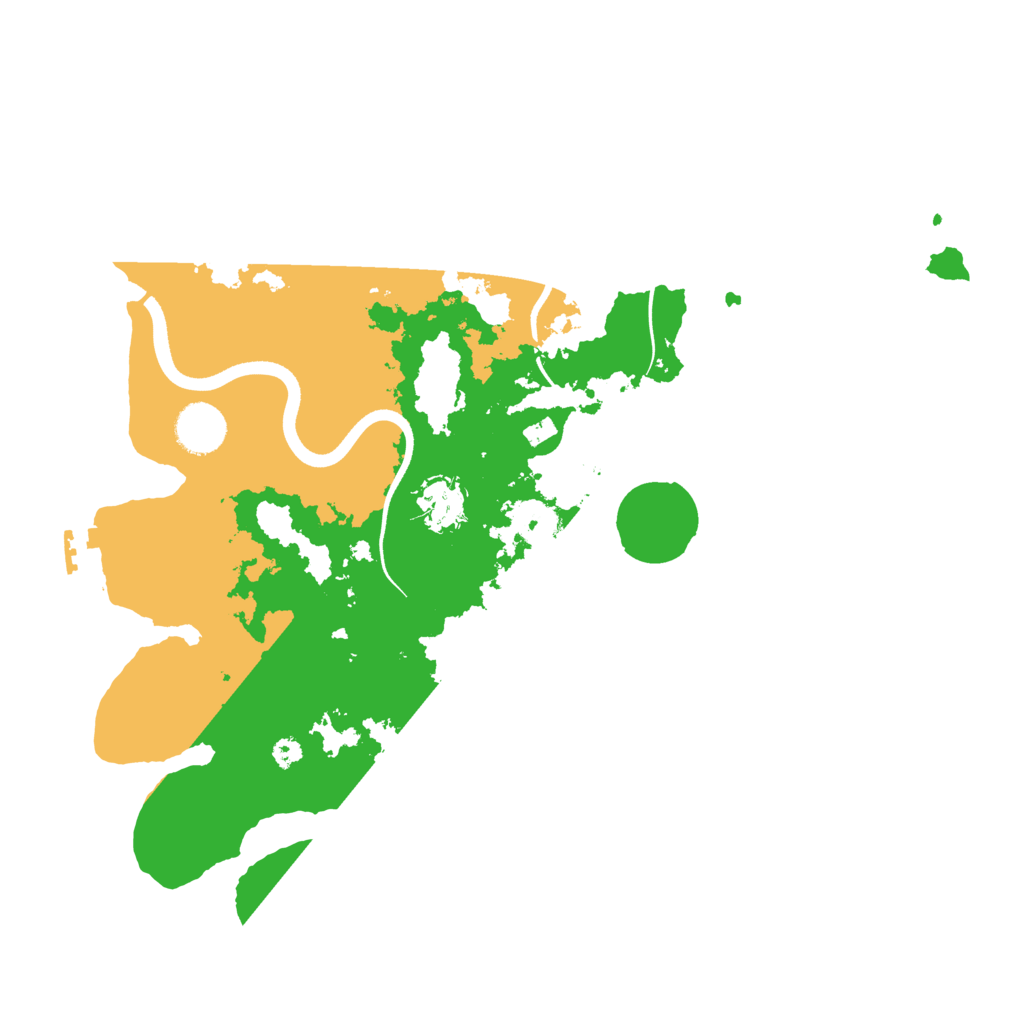 Biome Rust Map: Procedural Map, Size: 3550, Seed: 525570