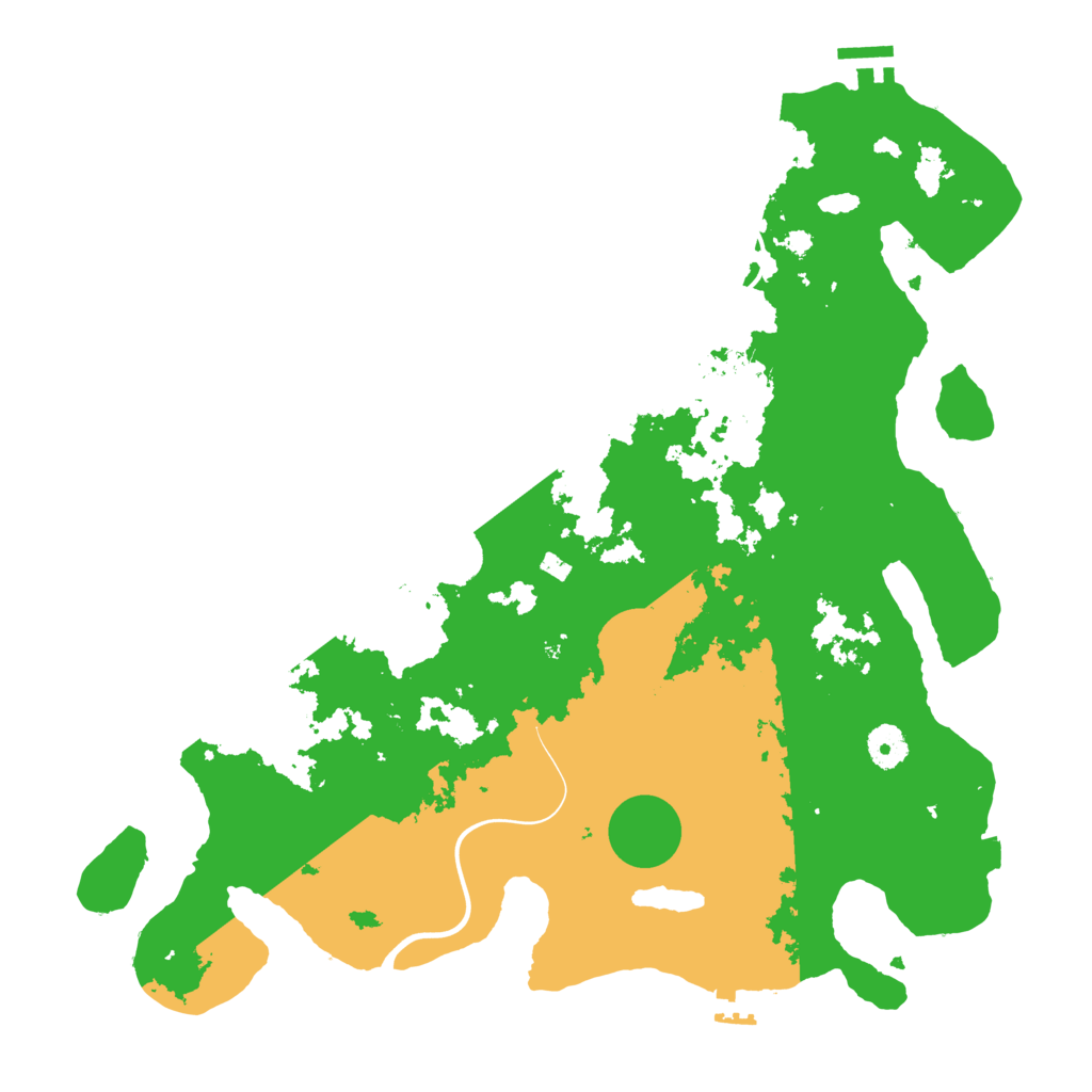 Biome Rust Map: Procedural Map, Size: 3950, Seed: 874672125