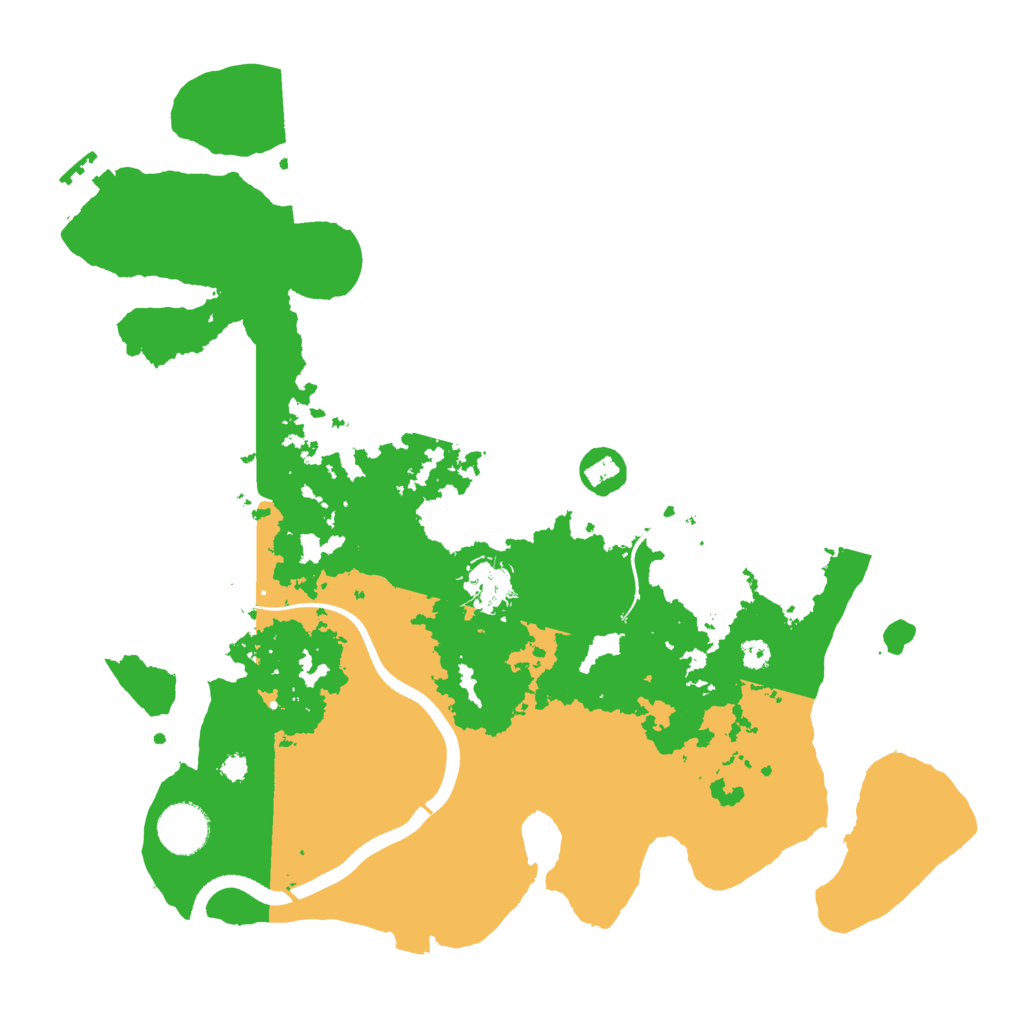 Biome Rust Map: Procedural Map, Size: 3500, Seed: 122