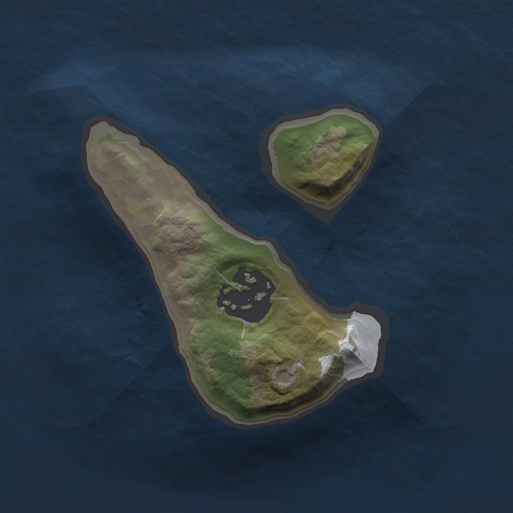 Rust Map: Barren, Size: 1400, Seed: 104, 3 Monuments